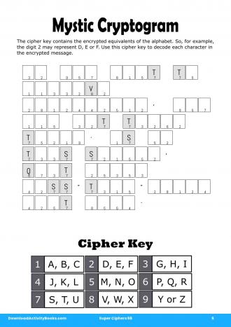 Mystic Cryptogram #5 in Super Ciphers 56