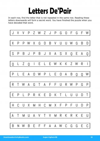 Letters De'Pair #10 in Super Ciphers 56