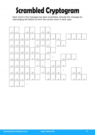 Scrambled Cryptogram #27 in Super Ciphers 56