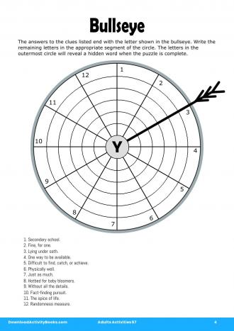 Bullseye #4 in Adults Activities 57