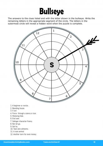 Bullseye #18 in Teens Activities 57