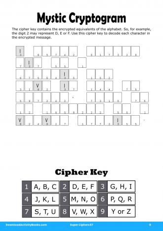 Mystic Cryptogram #9 in Super Ciphers 57
