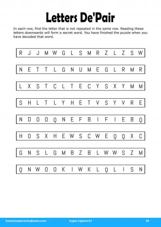 Letters De'Pair #30 in Super Ciphers 57