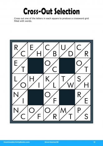 Cross-Out Selection in Word Games 56