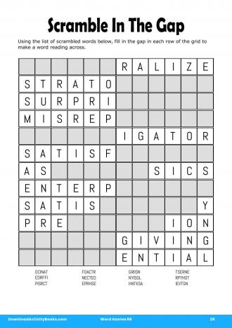Scramble In The Gap #26 in Word Games 56
