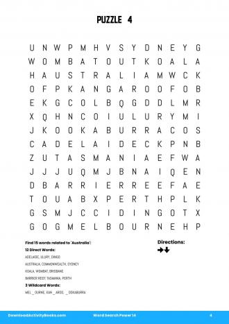 Word Search Power #4 in Word Search Power 14