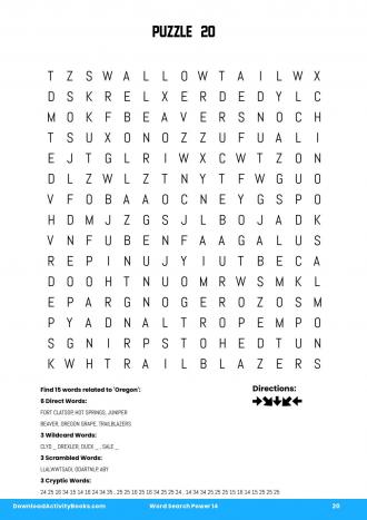 Word Search Power #20 in Word Search Power 14