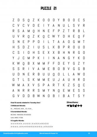 Word Search Power #21 in Word Search Power 14