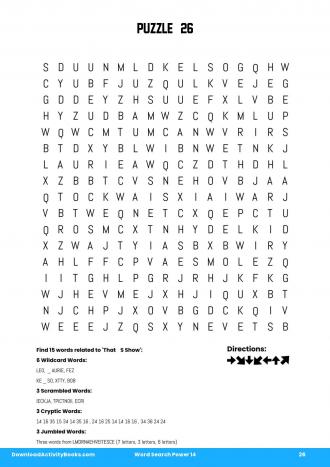 Word Search Power #26 in Word Search Power 14