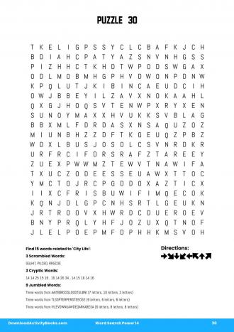 Word Search Power #30 in Word Search Power 14