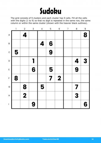 Sudoku in Teens Activities 58