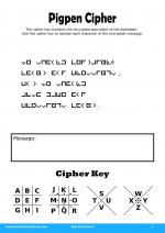Pigpen Cipher #4 in Kids Activities 8