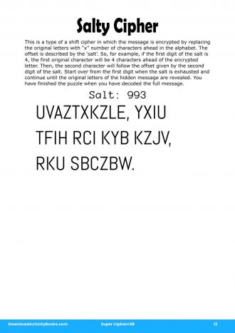 Salty Cipher in Super Ciphers 58