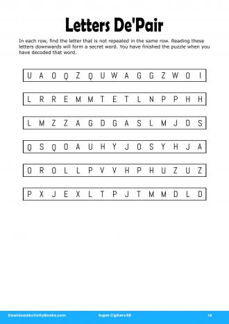 Letters De'Pair in Super Ciphers 58