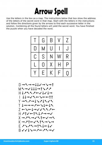 Arrow Spell in Super Ciphers 58