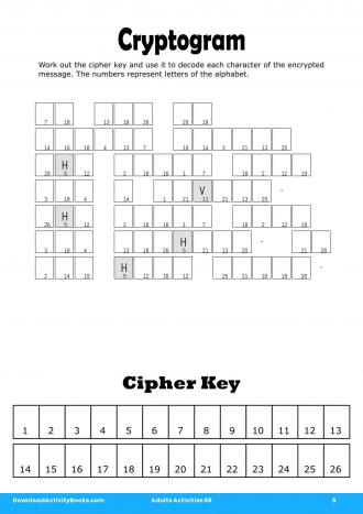 Cryptogram in Adults Activities 59