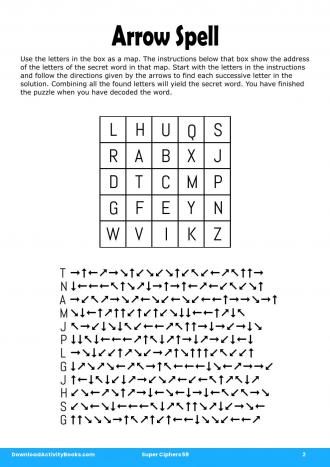 Arrow Spell in Super Ciphers 59