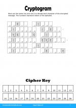 Cryptogram #1 in Super Ciphers 8