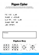Pigpen Cipher #4 in Super Ciphers 8
