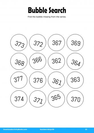 Bubble Search #22 in Numbers Ninja 59