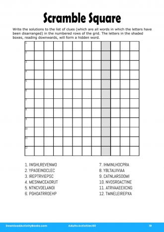 Scramble Square #19 in Adults Activities 60