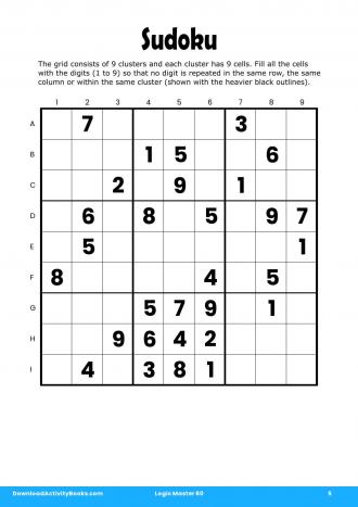 Sudoku #5 in Logic Master 60