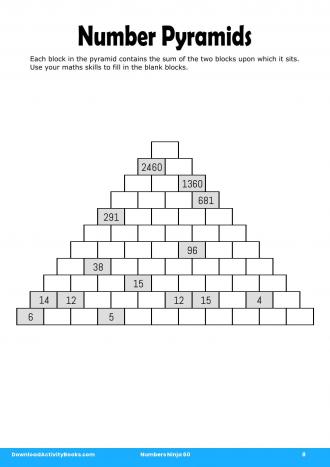 Number Pyramids #8 in Numbers Ninja 60