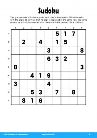 Sudoku #9 in Logic Master 61