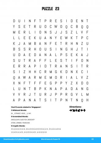 Word Search Power #23 in Word Search Power 15