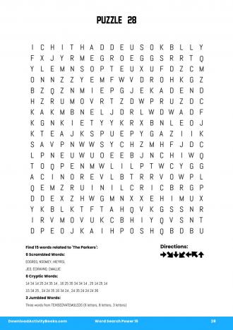 Word Search Power #28 in Word Search Power 15