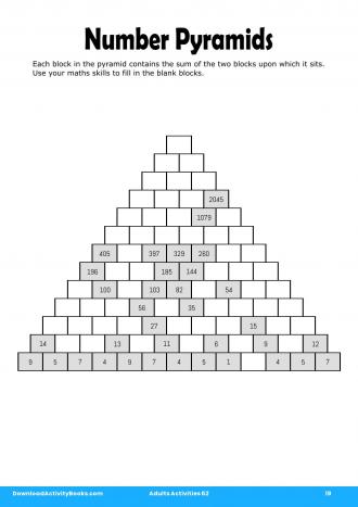 Number Pyramids in Adults Activities 62