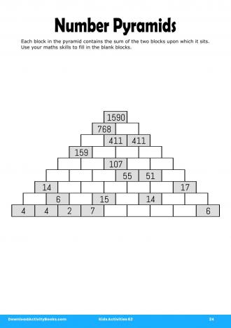 Number Pyramids #24 in Kids Activities 62