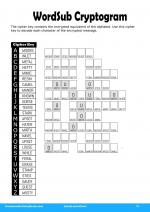 WordSub Cryptogram #13 in Adults Activities 1