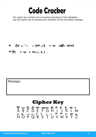 Code Cracker in Super Ciphers 62