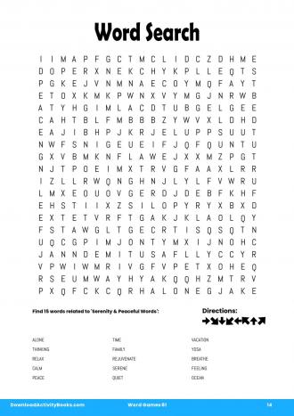 Word Search #14 in Word Games 61