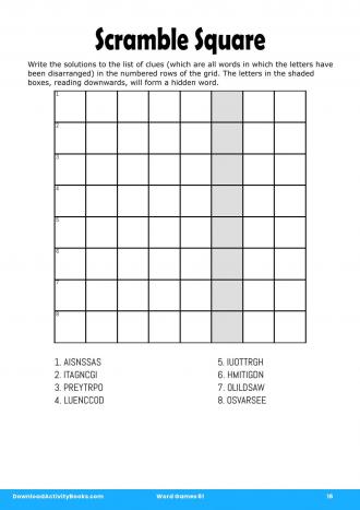 Scramble Square #16 in Word Games 61