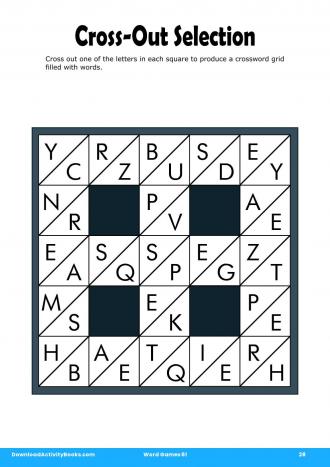 Cross-Out Selection in Word Games 61