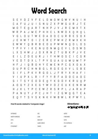 Word Search #9 in Word Games 62