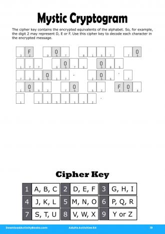 Mystic Cryptogram #19 in Adults Activities 64