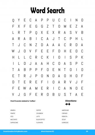 Word Search #20 in Word Games 63