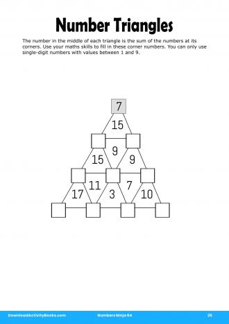 Number Triangles #25 in Numbers Ninja 64
