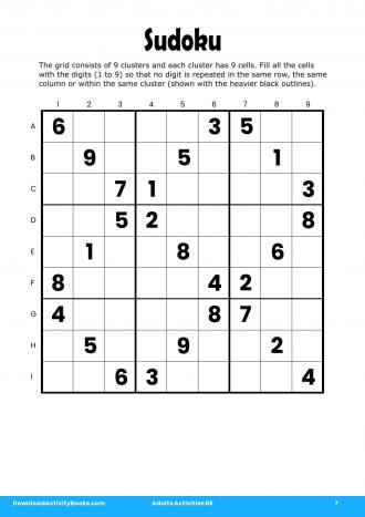 Sudoku in Adults Activities 65