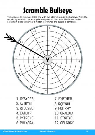 Scramble Bullseye #12 in Adults Activities 65