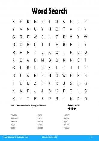 Word Search in Kids Activities 65