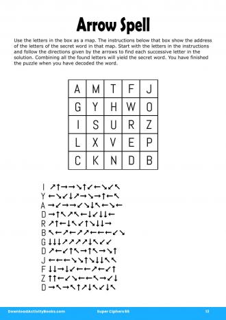 Arrow Spell in Super Ciphers 65