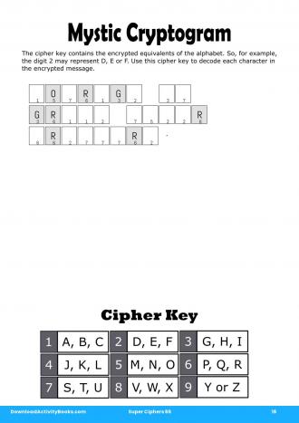 Mystic Cryptogram #16 in Super Ciphers 65