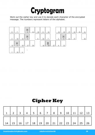 Cryptogram #28 in Adults Activities 66