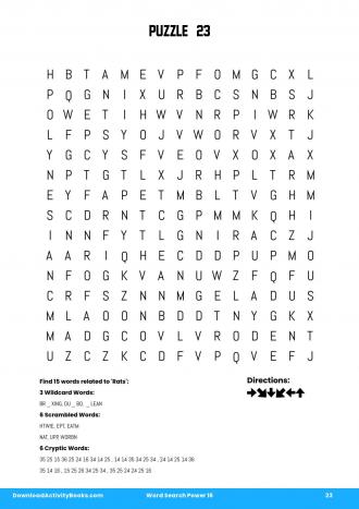 Word Search Power #23 in Word Search Power 16
