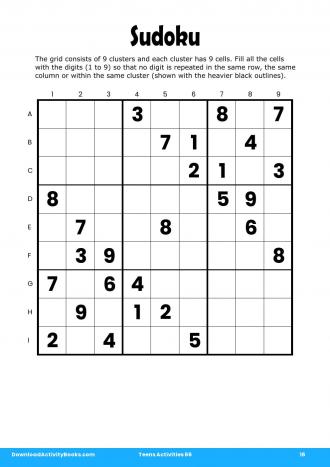 Sudoku #16 in Teens Activities 66