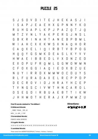 Word Search Power #25 in Word Search Power 16